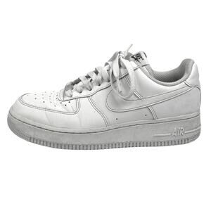 Nike Air Force 1 White Low Top Lace Up Round Toe Walking Sneakers Shoes Size 8